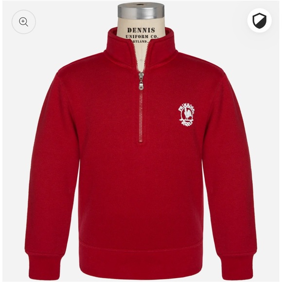 Primrose Dennis Uniform Half Zip Sweatshirt Y2XS (3T-4T) - Picture 5 of 6